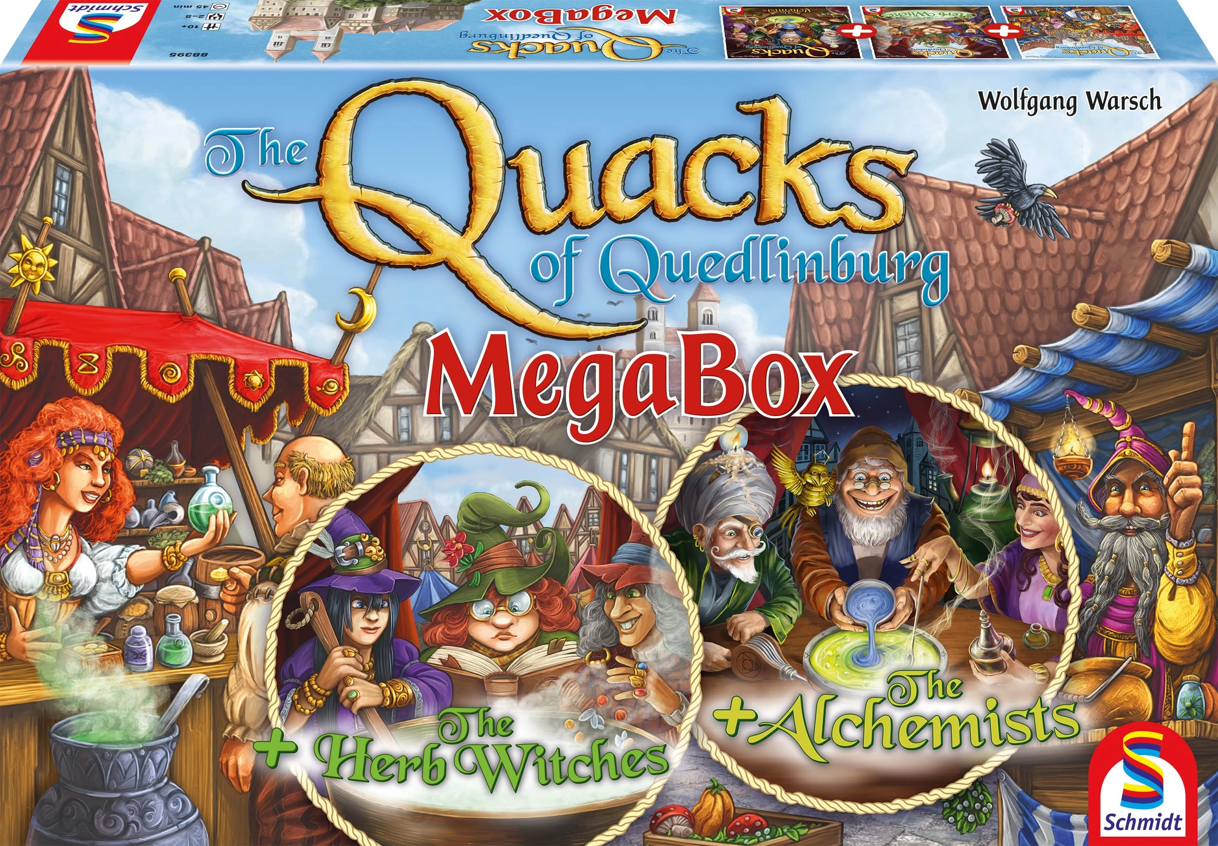 Schmidt Spiele Quacks of Quedlinburg + Quacks of Quedlinburg: Herb Witches + Quacks of Quedlinburg: Alchemists