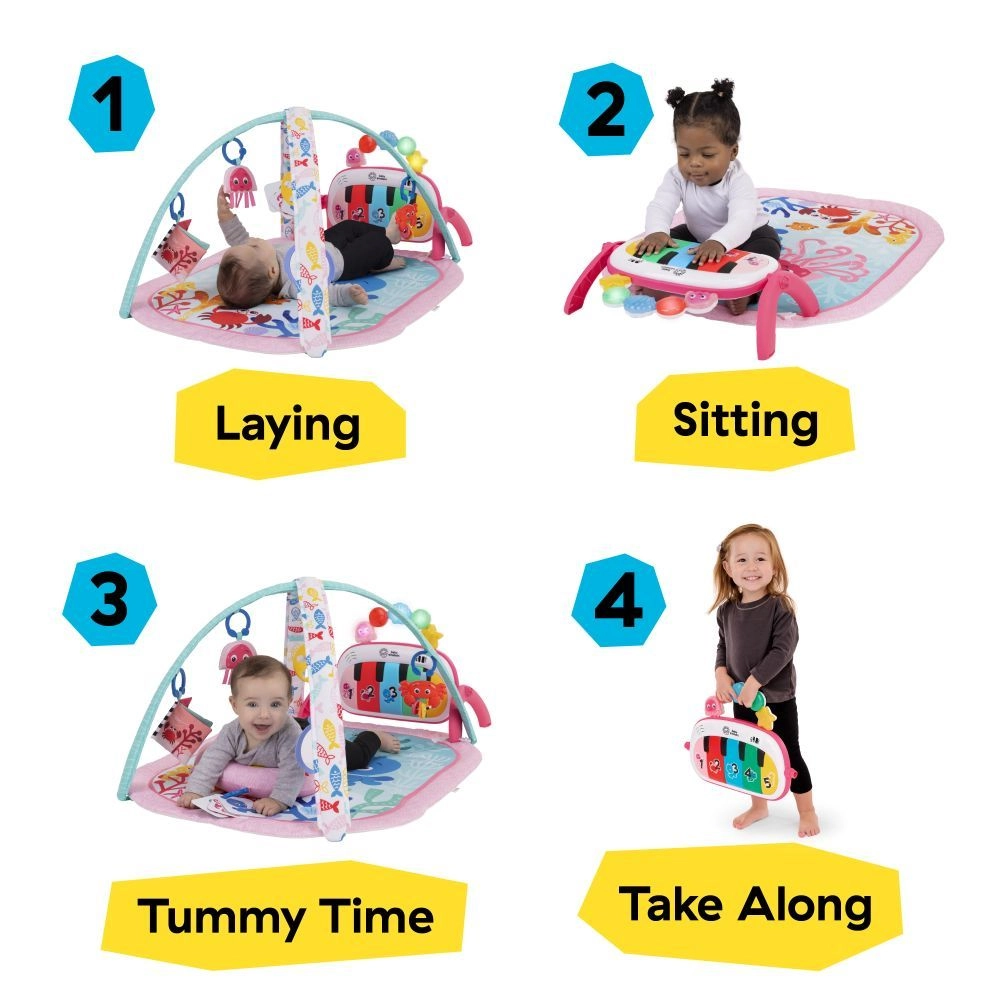 4-in-1 Kickin’ Tunes Musical Meadow Music & Language Discovery Gym - 0 months