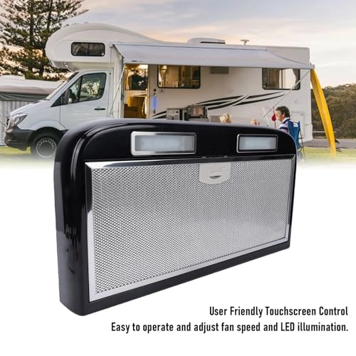 RV Range Hood - 3 Speed 12V Touchable Screen LED Light