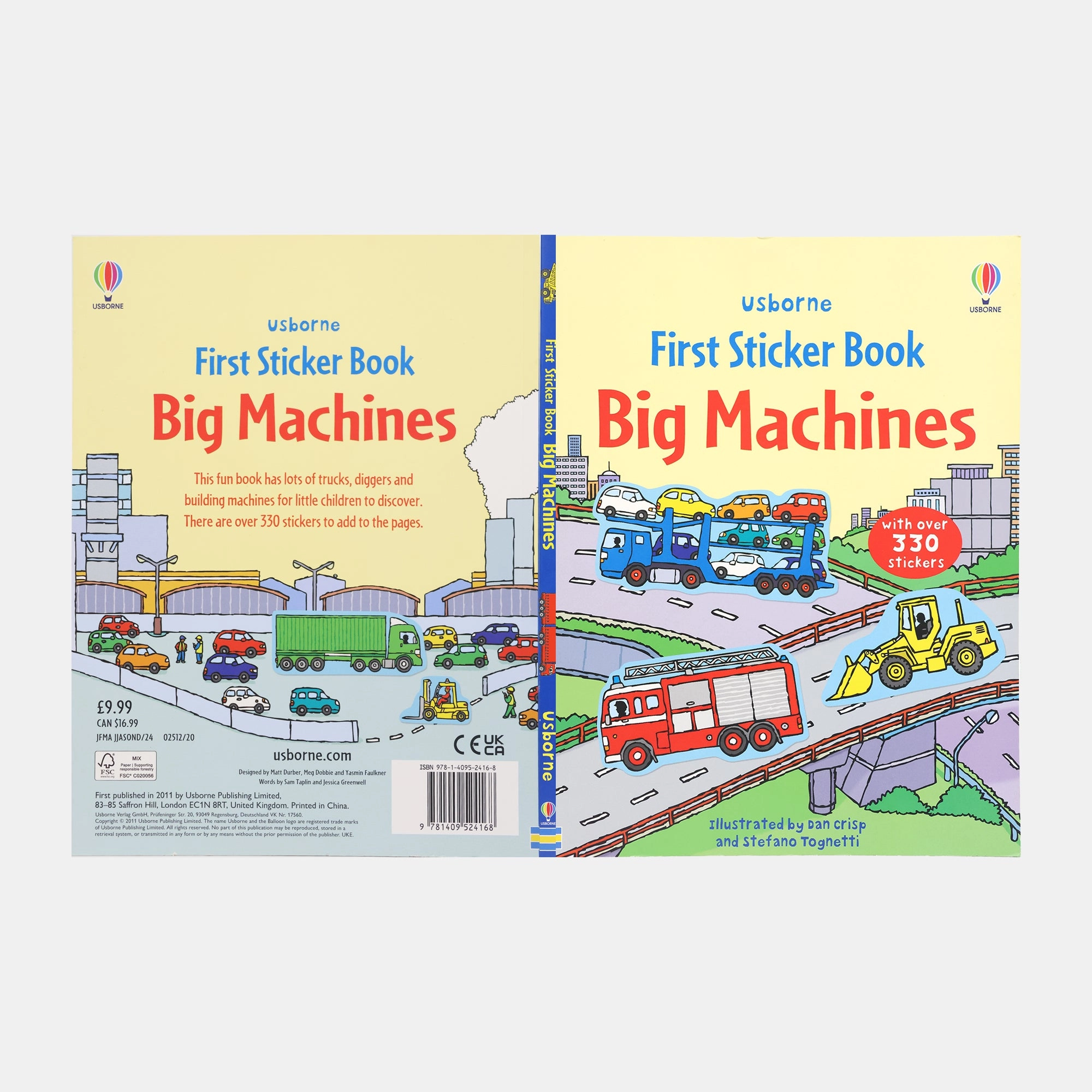 Big Machines Sticker Book 300 pcs