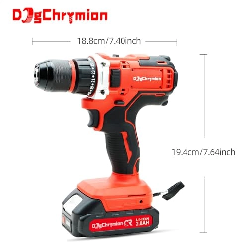 Cordless Drill Driver - 2000 Milliamp Hours 20 Volts