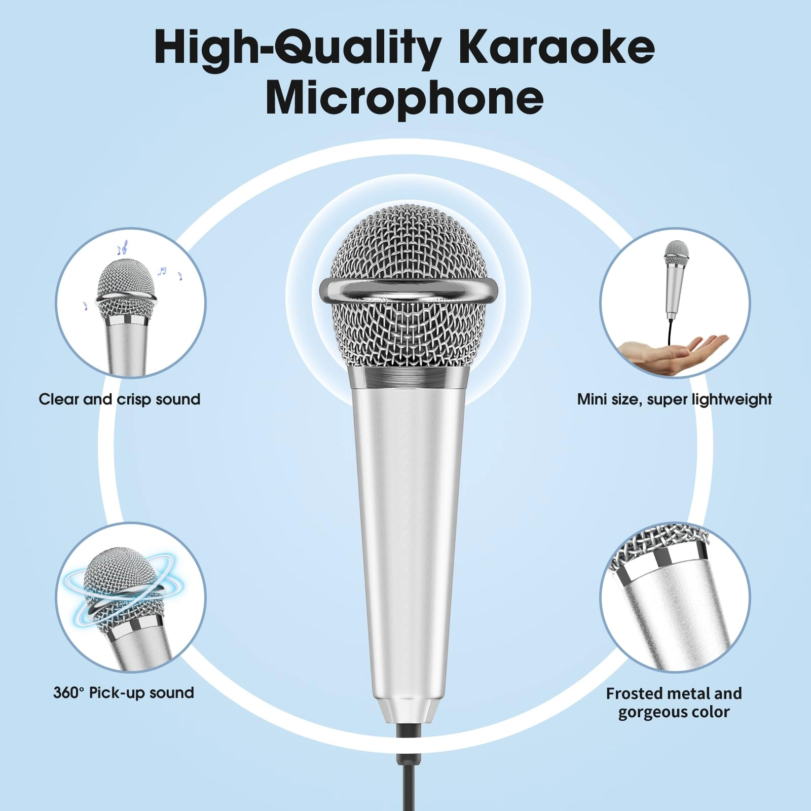 AG01 Lightning+3.5mm-Mini-Jack Microphone