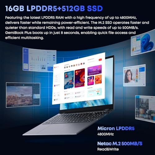 GemiBook Plus - 15.6'' 512GB 16GB Twin Lake N150