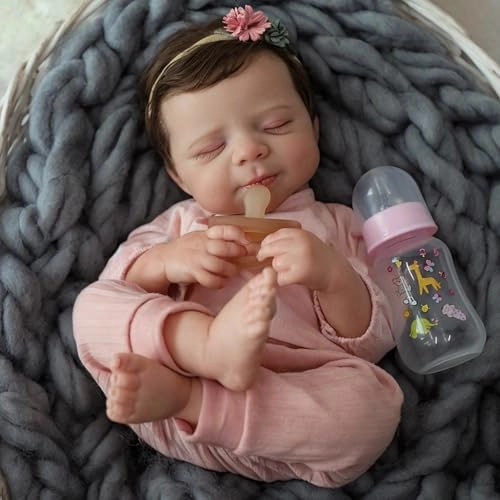Reborn Baby Doll - 18 inches Vinyl Baby Girl Ages 3+
