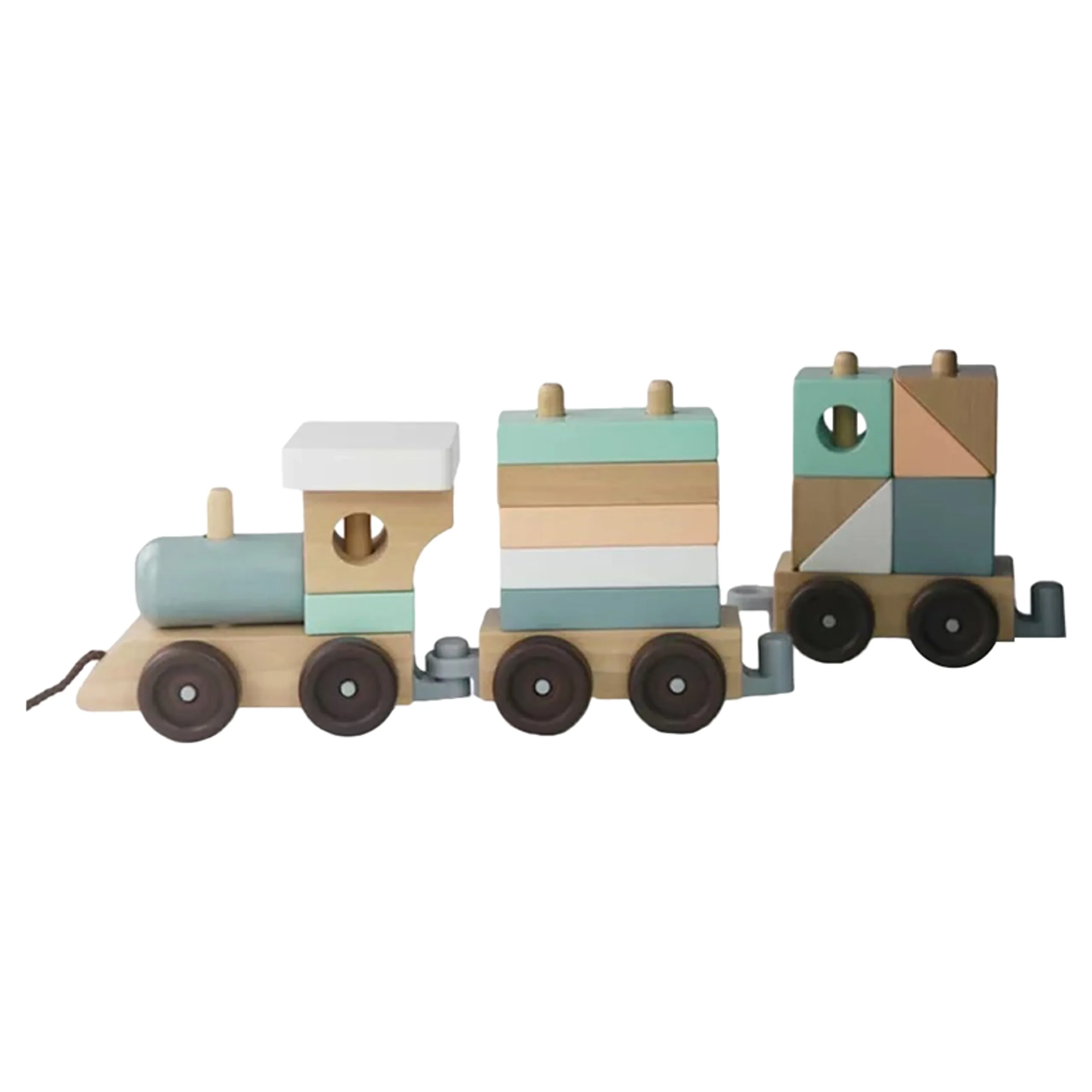 Woody Buddy Train Stacker Pull Along - 15 piece(s)