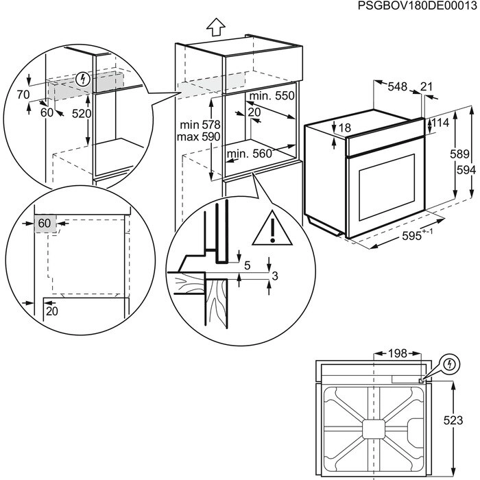 KOFGH40X 60cm Single Oven