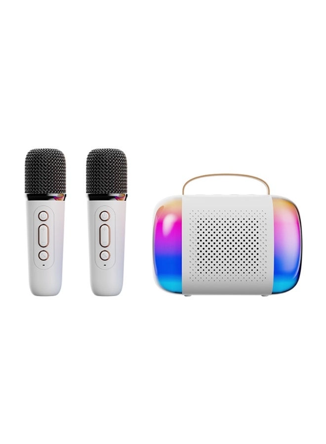 LED Bluetooth Karaoke Speaker - Dual Microphones