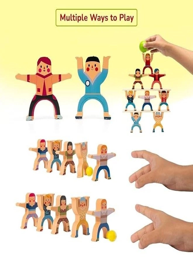 Wooden Stacking Balance Game