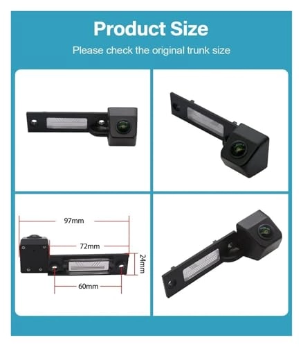 Reverse car rear view camera - Night vision Wired 720 x 540 pixels