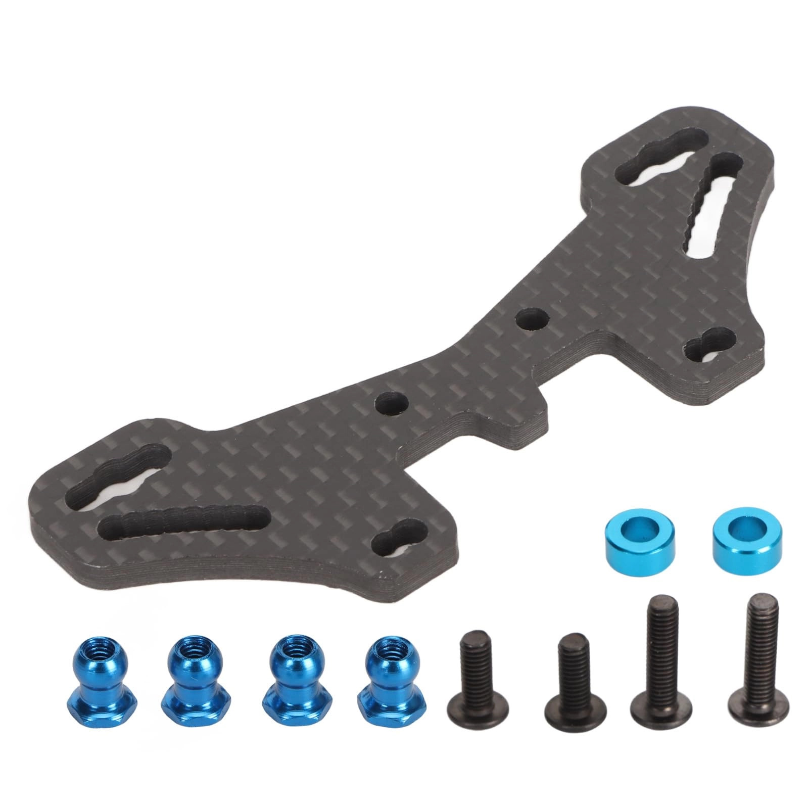 NutriEss Rear Carbon Fiber Damper Stay Chesis - 1/10
