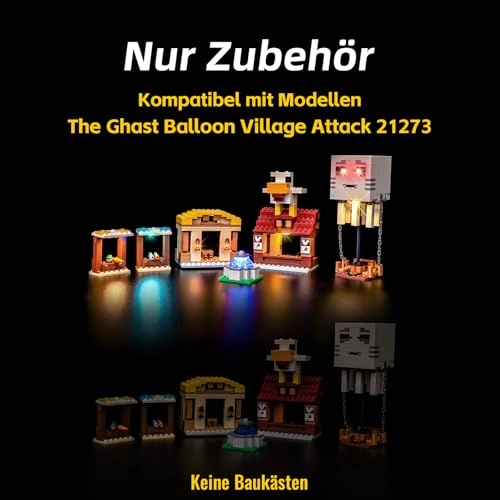 LED Light Set - Compatible with 21273 Yellow red white