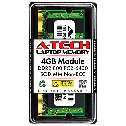 Atech DDR2 SODIMM - 4GB 800MHz 200-Pin