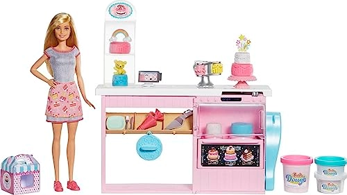 Cake Decorating Playset - Blonde Doll Baking Counter
