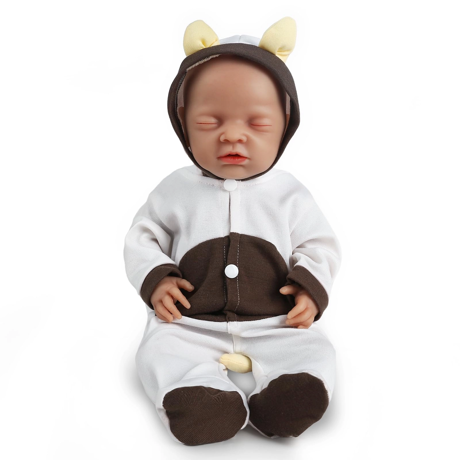 Vollence Doll - 40 cm Silicone Girl Eyes Closed at Rest Ages 3 months+