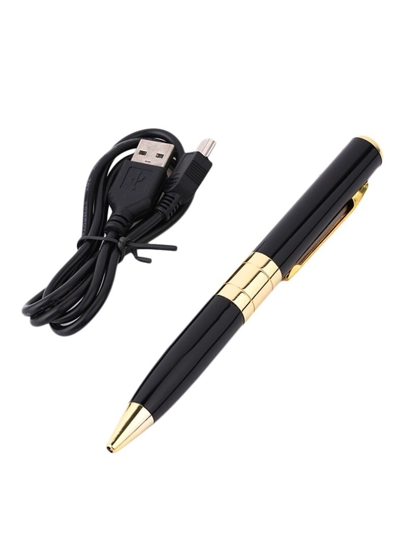 Generic Hidden Pen Camera - gold-and-black combo inbuilt usb port