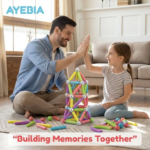 Magnetic Building Sticks - STEM Educational Montessori