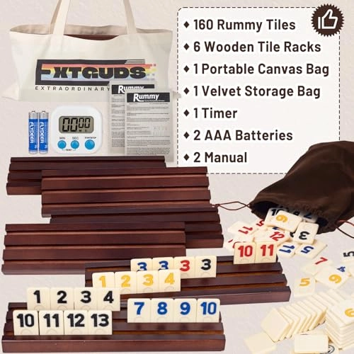 Rummy Cube Game Set - English 15 years and up 160 tiles
