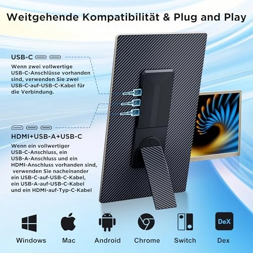 Laptop Screen Extender - 1920 x 1080 Pixels 15.6 Inches