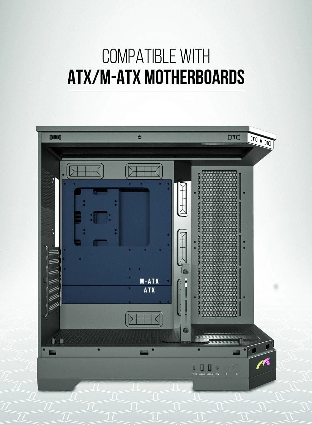 PRISM - Triple Glass Panel Mid Tower