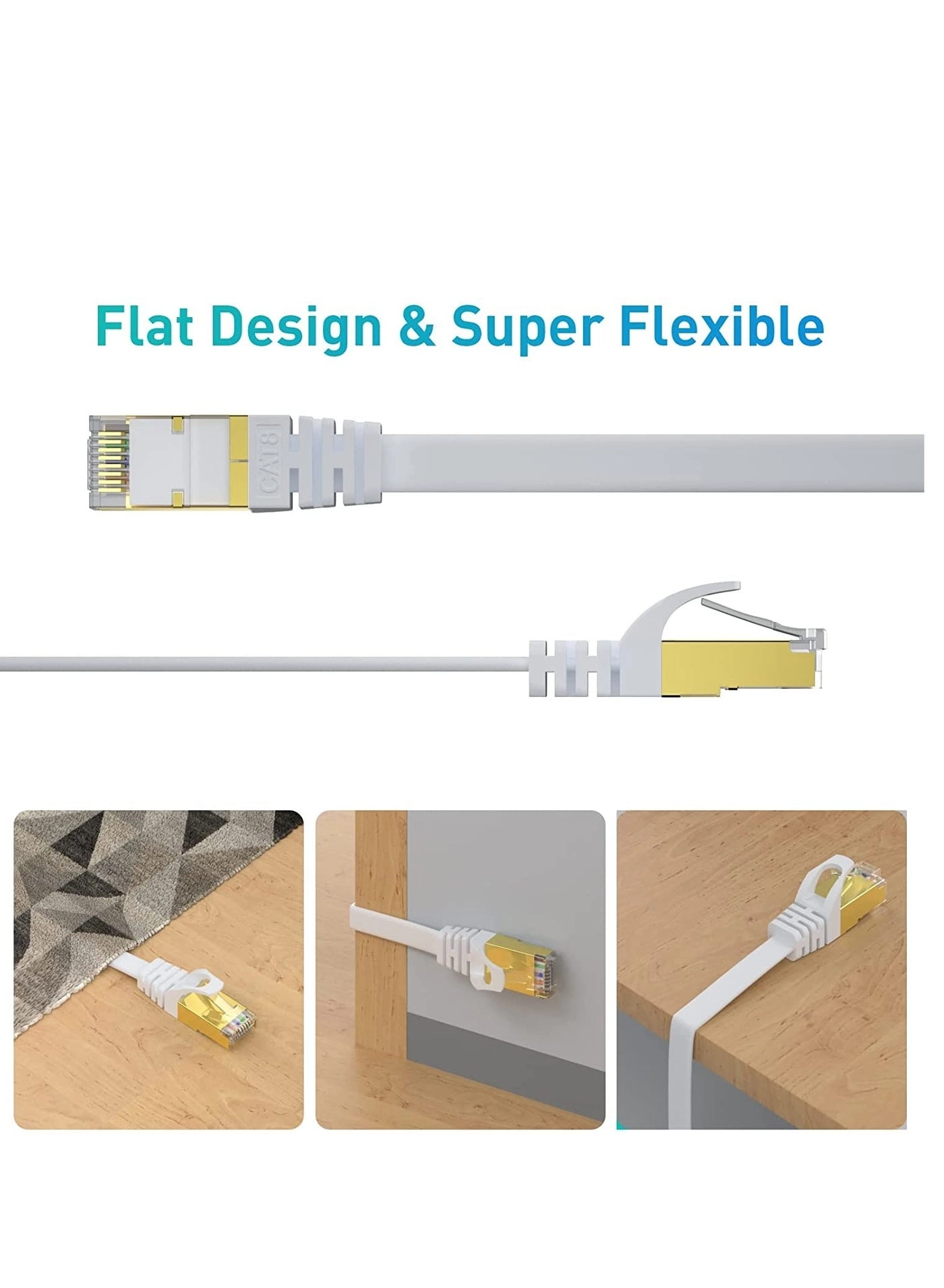 Cat 8 Ethernet Cable - 25 ft