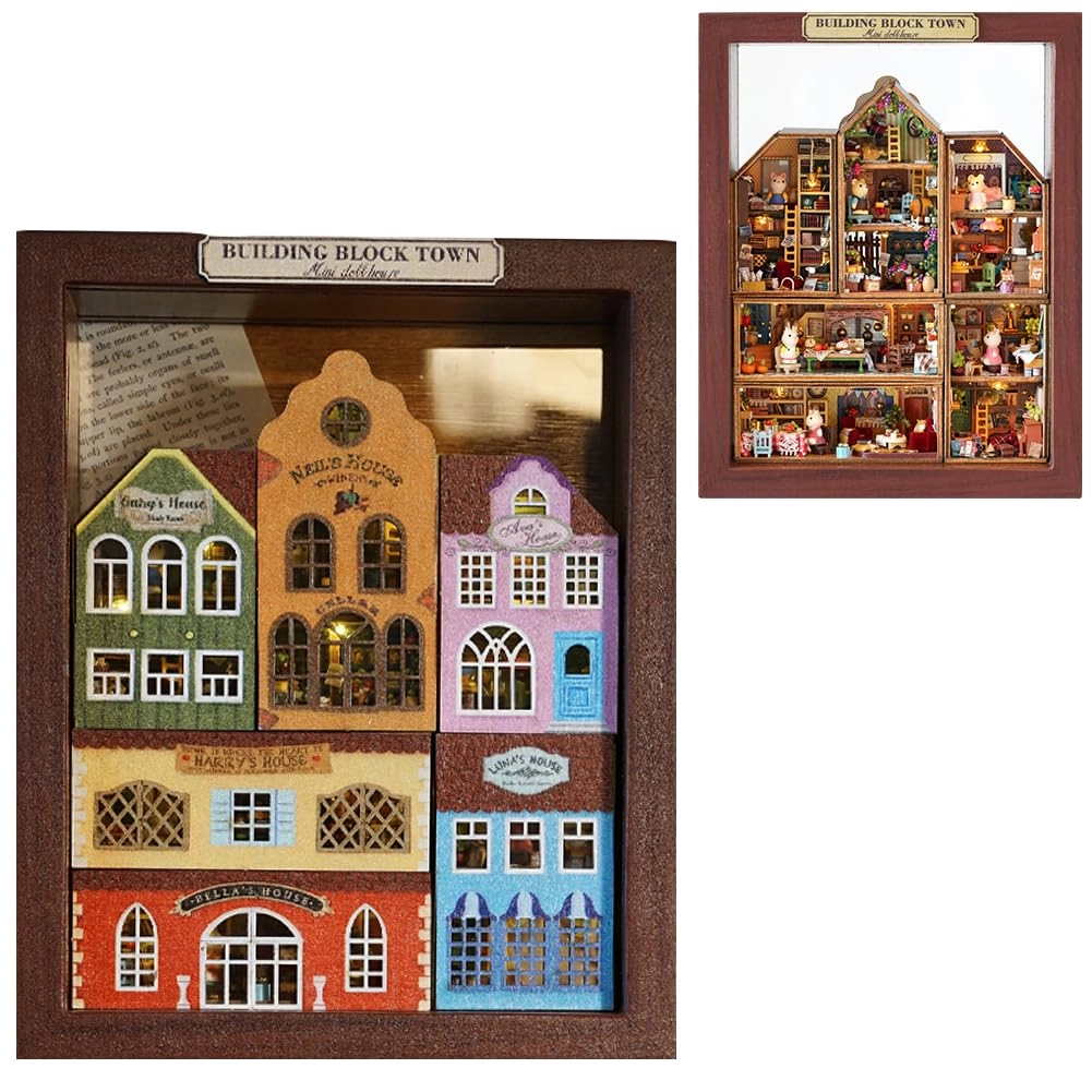 Miniature Wooden Dollhouse Furniture Kit - Creative Room 1:24