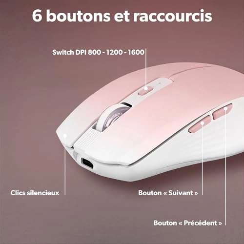 Stylish Design Mouse - Bluetooth USB