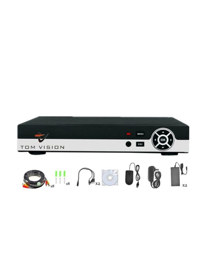 8CH 1080N AHD DVR + 1080p Bullet Camera - 8PCS + 1TB Hard Disk