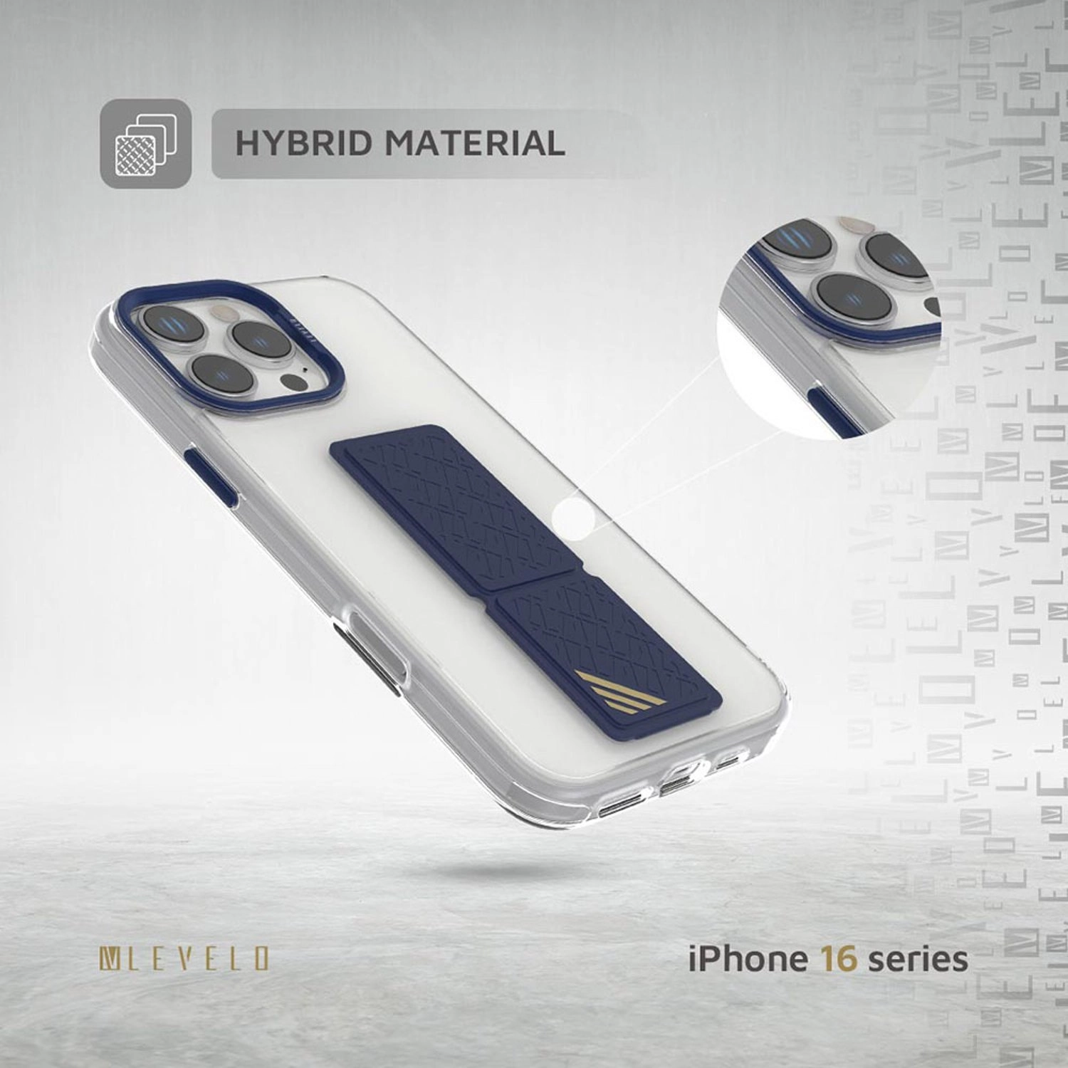 Morphix Clara Grip Case - Hybrid material with MagSafe for iPhone 16 Pro