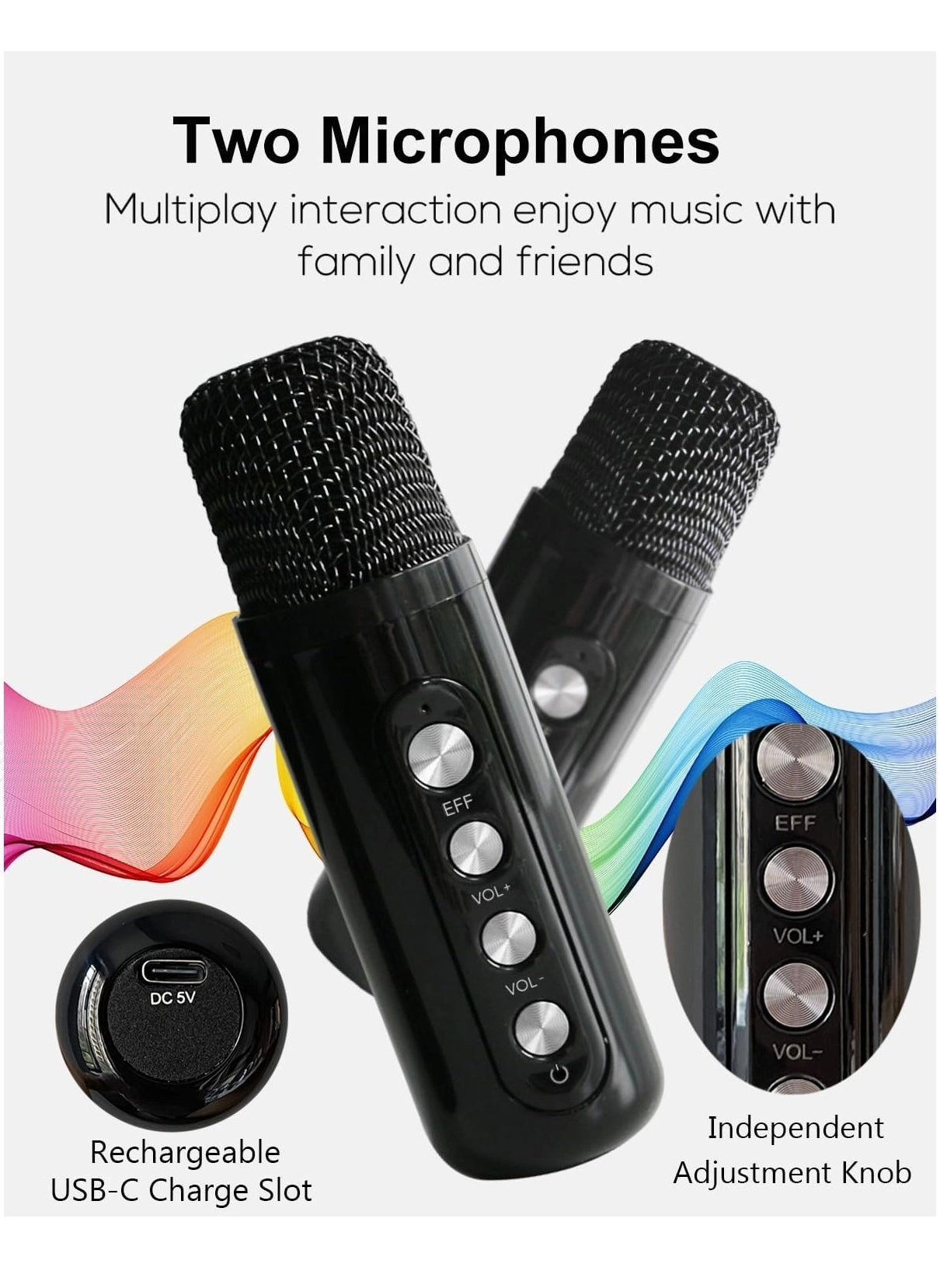 MMF-307 - 2 x Handheld Wireless Microphones 10W