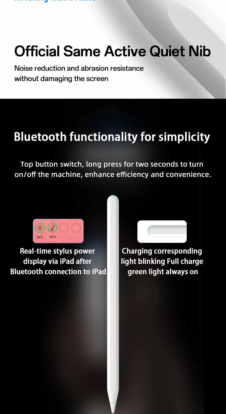 Palm Rejection Magnetic iPad Pencil