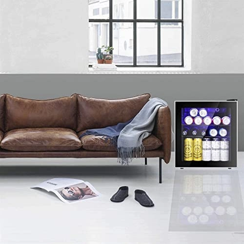 Compact Single Door Wine Cooler - Tempered Glass Door Electronic Temperature Control