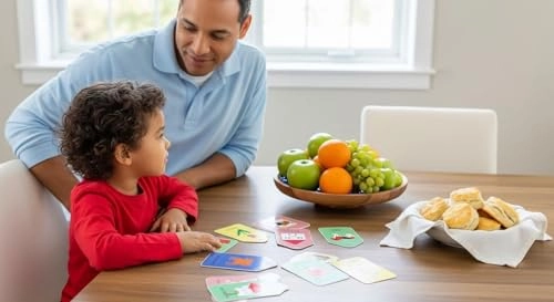 Spanish English Flash Cards - 12 months - 12 years 26 pieces