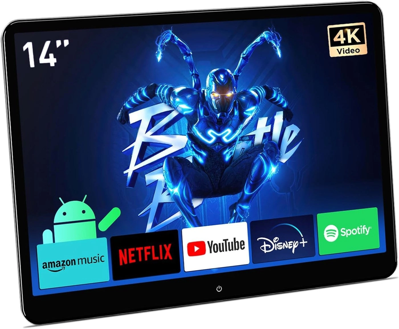 Xtrons Portable Car TV Headrest Monitor - 4K 14 inch