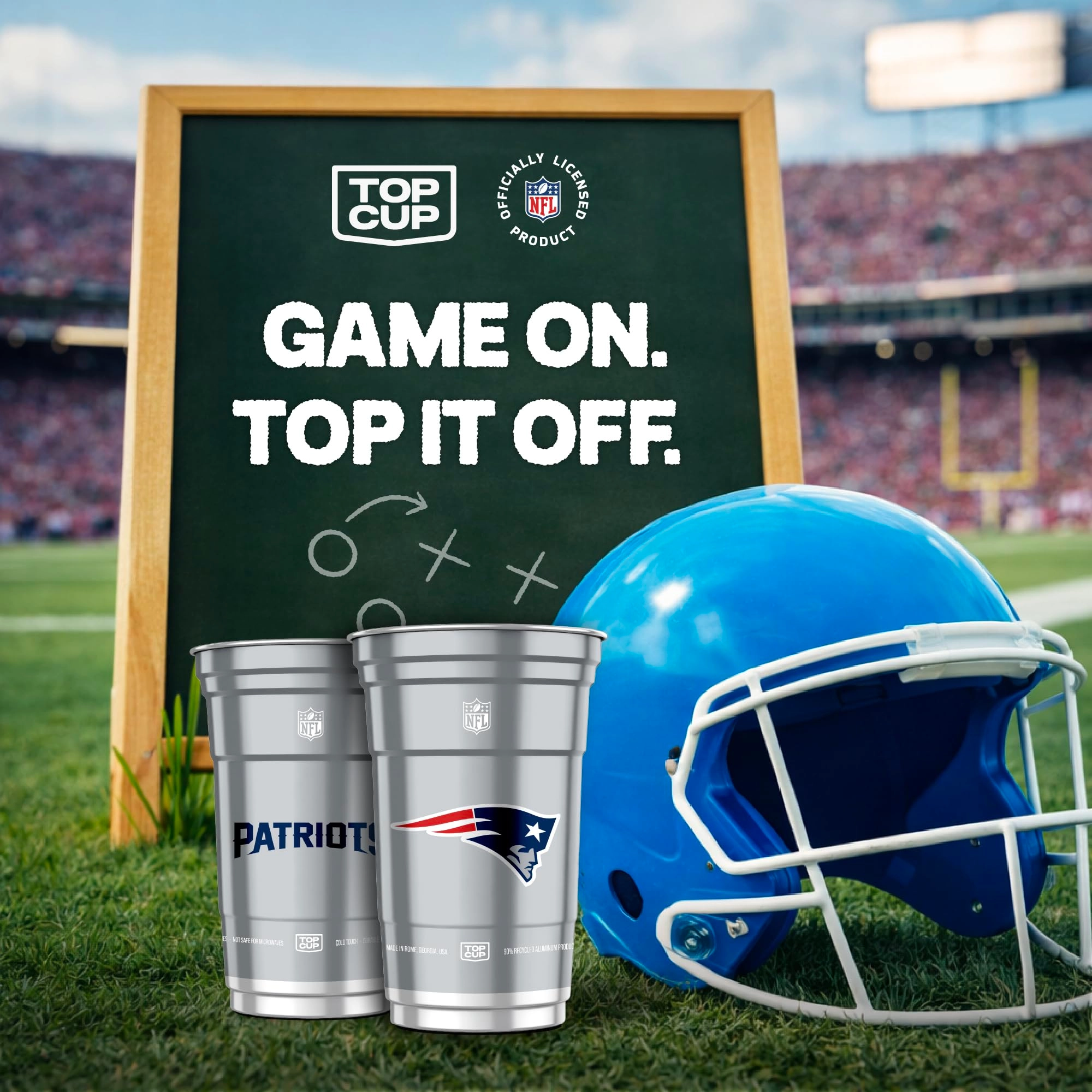 New England Patriots Aluminum Cup - 20 pcs