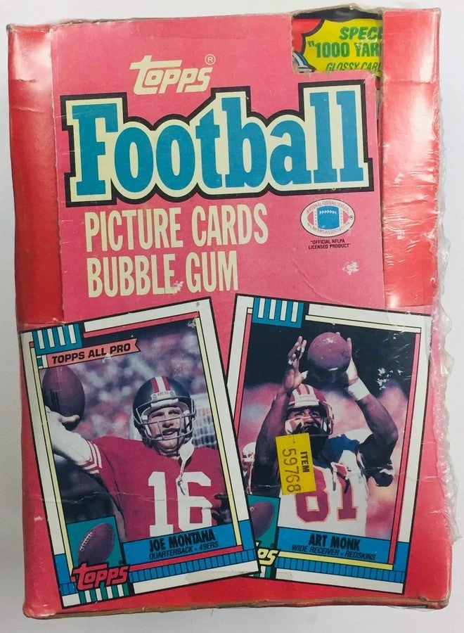 1990 Football Collectible Card Box - 36pcs