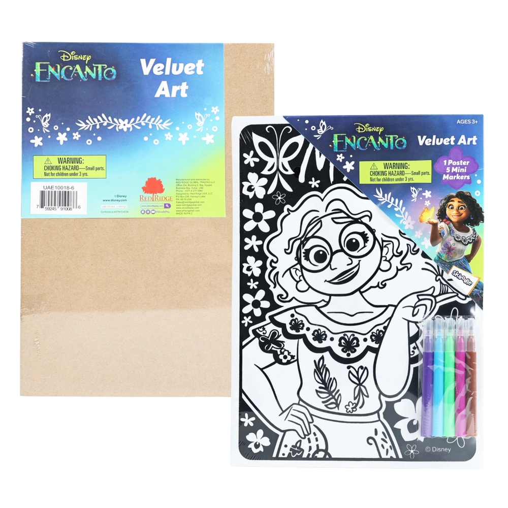 Encanto Velvet Art - 1 Velvet Poster 5 Mini Markers