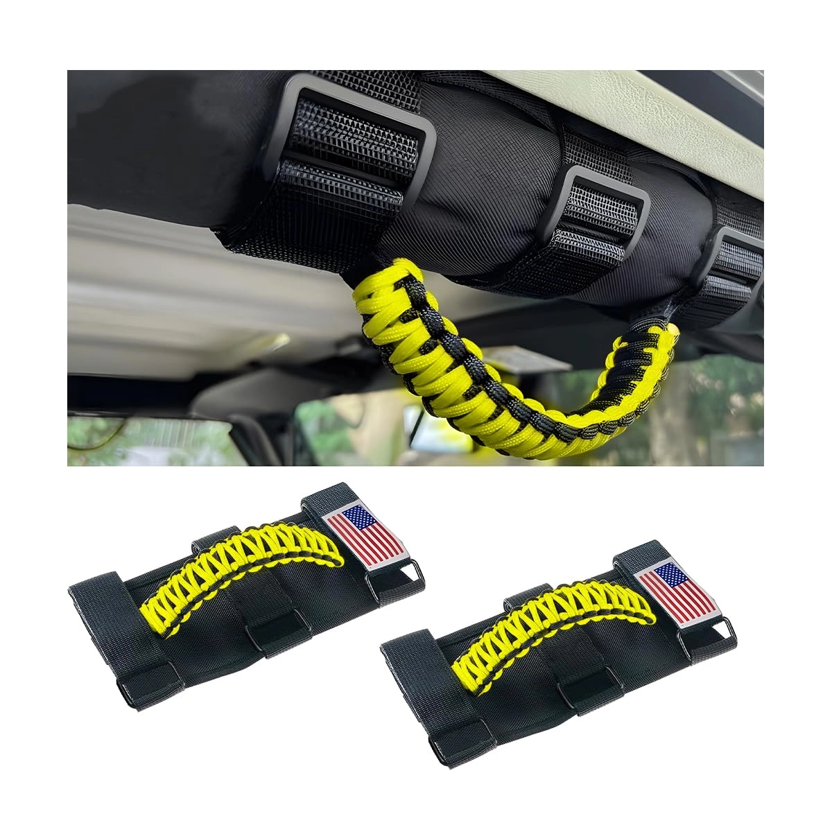 HZEL Roll Bar Grab Handles - Wrangler JL JLU JT JK JKU TJ LJ YJ