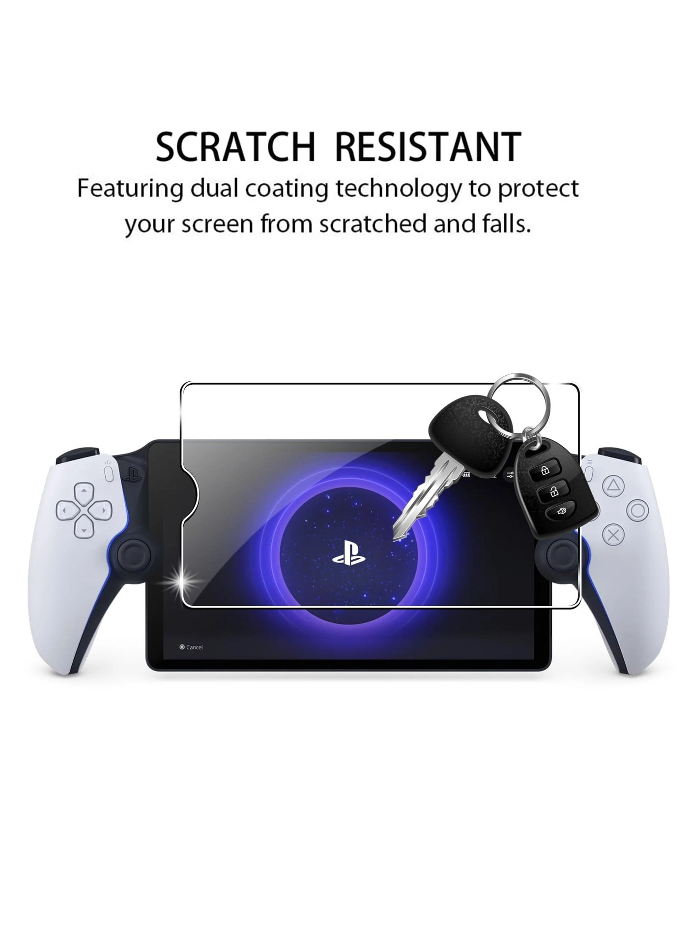 Screen Protector for Sony Playstation PS5 Portal - 2-Pack Tempered Glass Anti-Fingerprint