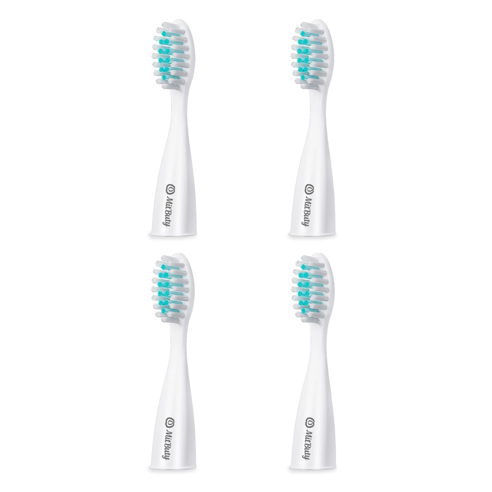 MitButy Toothbrush Heads - Sonic Pulse Technology 4 Pack White