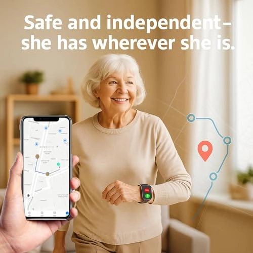 Fall Detection Smart Watch - GPS SOS 600mAh