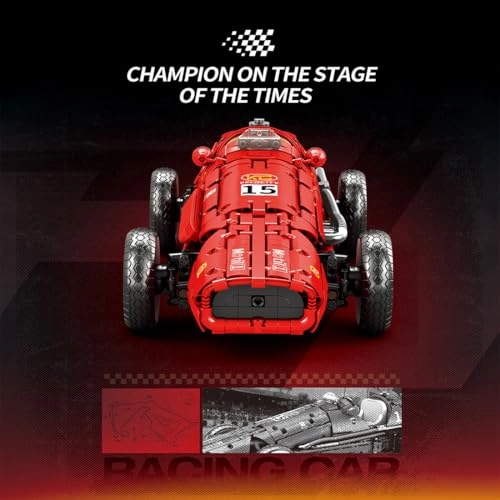 Classic Racing Car - 1:8 Clamping Building Blocks Kit