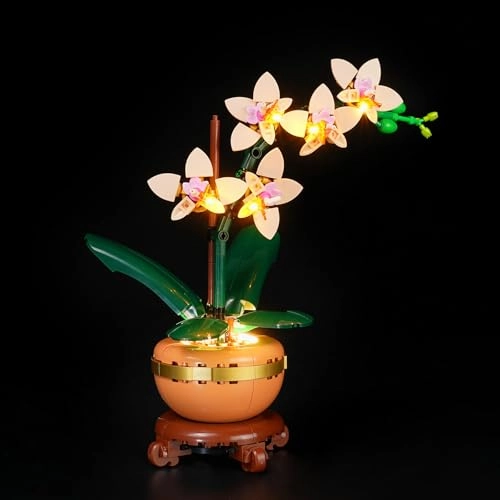 Light Kit for Lego 10343 Botanicals Mini Orchid Building Set - Led Lighting Kit Compatible with Lego 10343