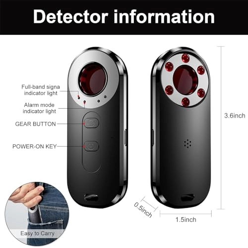 Hidden Camera Detector - RF Signal Scanner IR Detection