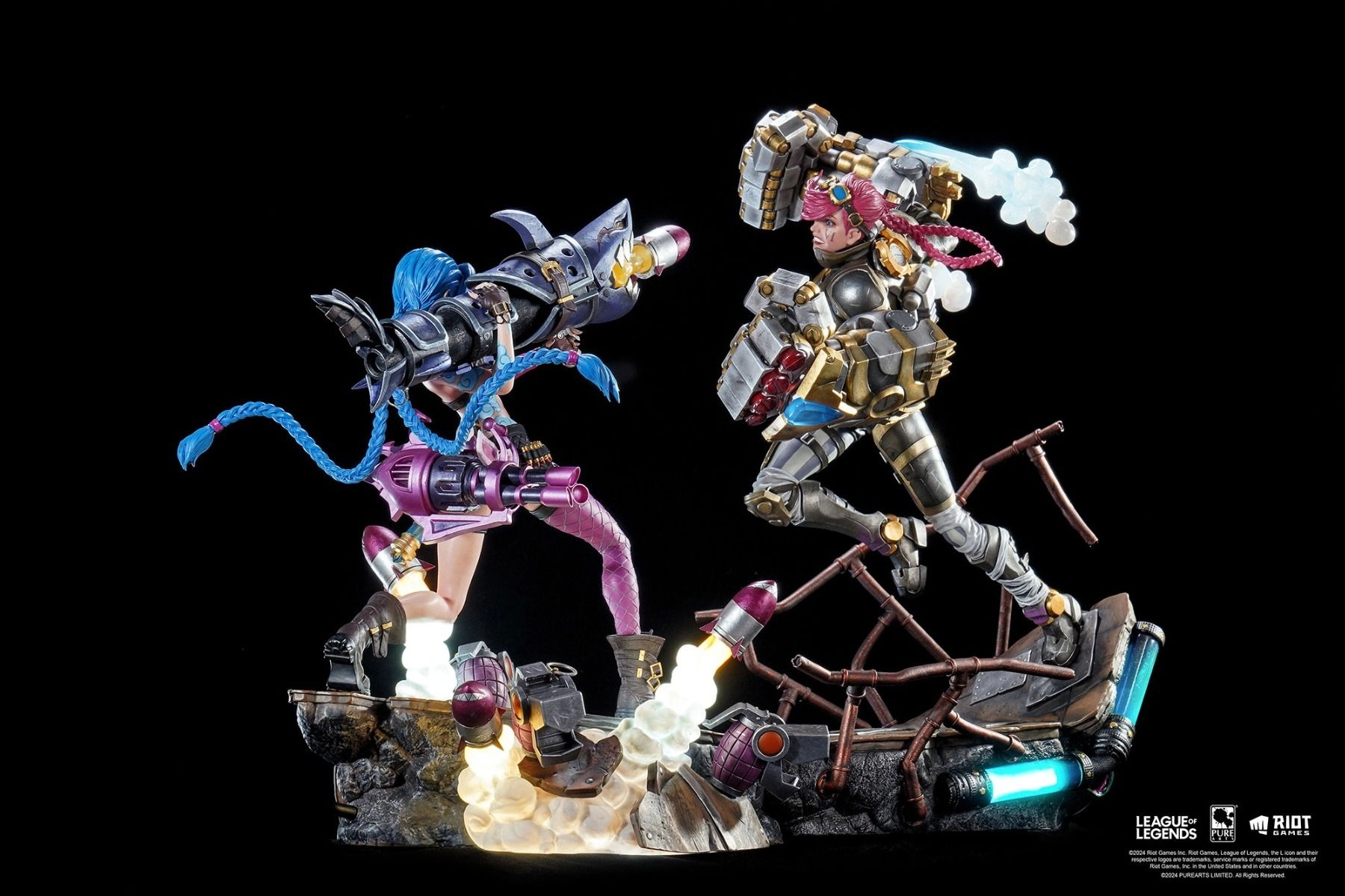 Jinx + Vi - League of Legends - 1:6 Scale Set of 2 Statue
