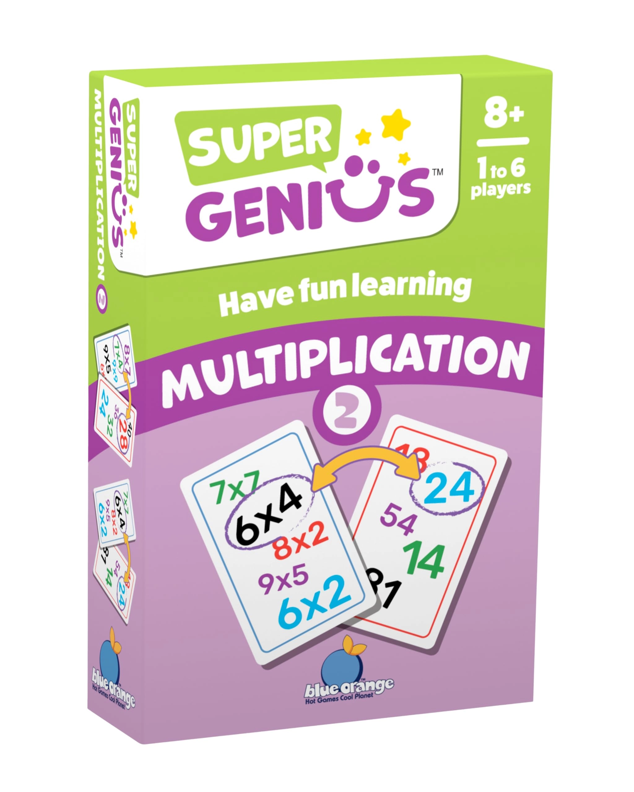 Blue Orange Super Genius: Multiplication 2 - Card Game