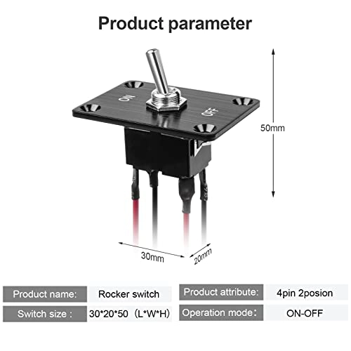 Toggle Switch - 15A-250V 4-pin ON-OFF