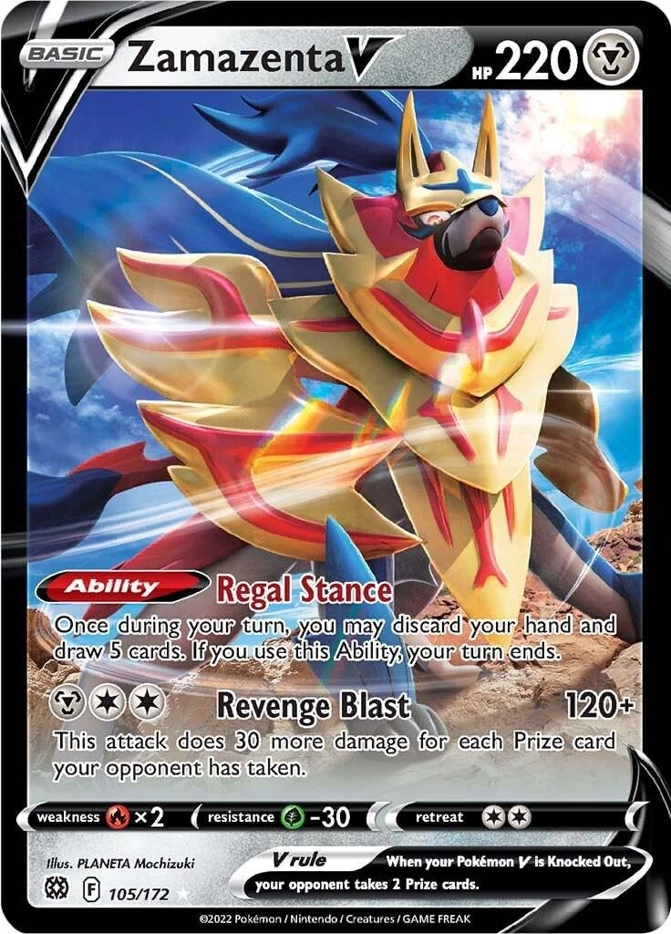 Pokémon Zamazenta V 105/172