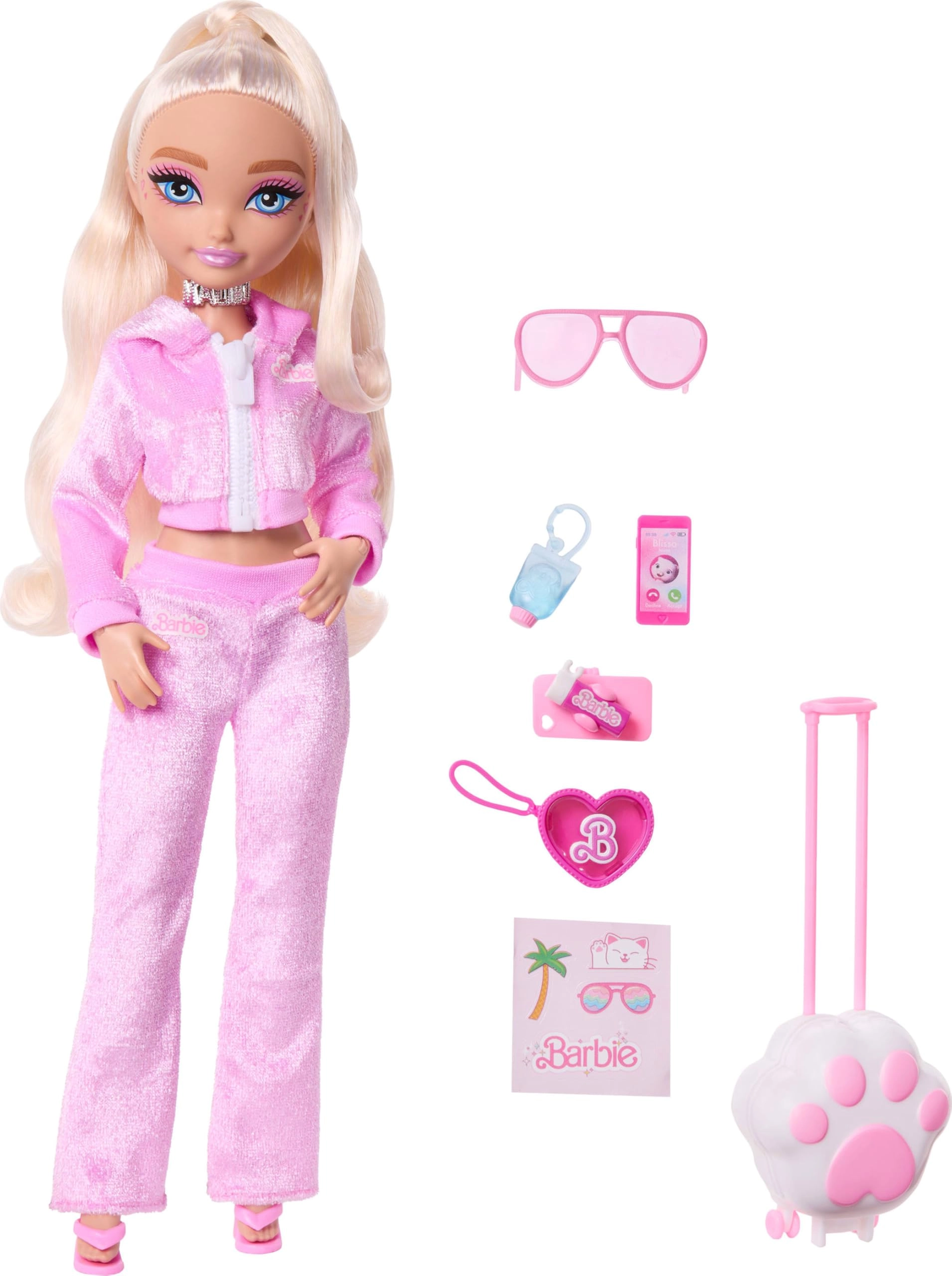 Mattel Barbie Dream Besties Malibu Doll - Travel 7 Pieces Ages 4+