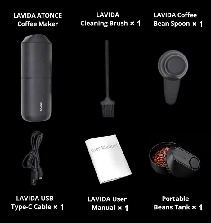 Portable Espresso Maker - 5 Levels Electric Grinder USB Charging
