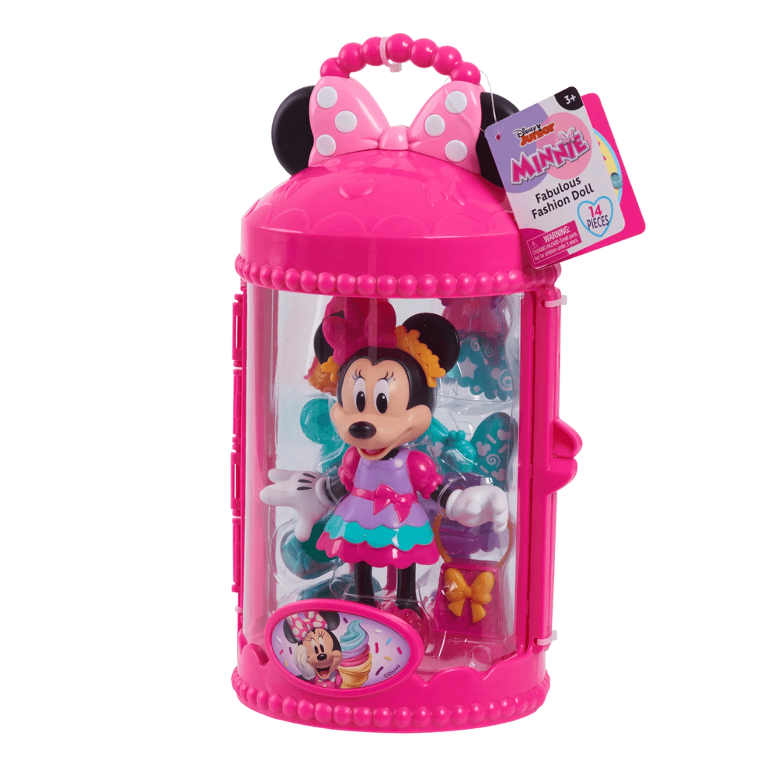 Minnie Mouse Fabulous Fashion Doll - 6-inch 14-Piece Ages 3+